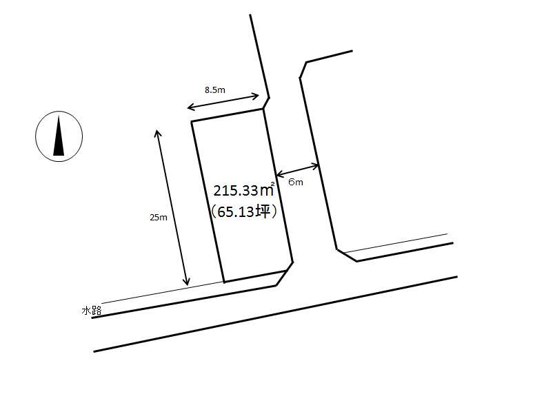 Compartment figure. Land price 11,397,000 yen, Land area 215.33 sq m