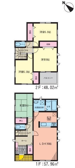Floor plan. (No. 3 locations), Price 21,800,000 yen (planned), 4LDK, Land area 239.76 sq m , Building area 105.98 sq m