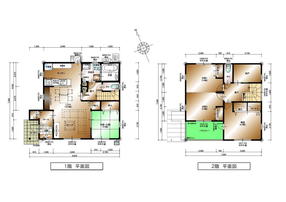 Floor plan. 33,240,000 yen, 4LDK + S (storeroom), Land area 157.65 sq m , Building area 109.7 sq m building Price: 16,320,000 yen Building area: 109.70 sq m (33.18 square meters) Land Price: 16,920,000 yen Land area: 157.65 sq m (47.68 square meters)