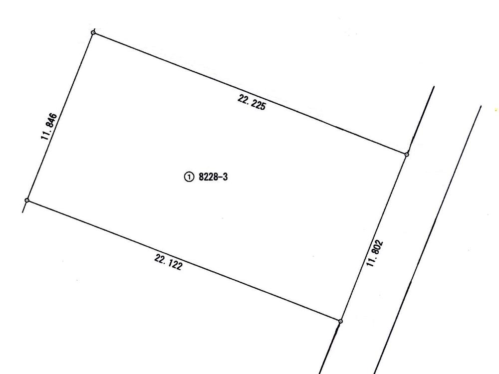 Compartment figure. Land price 3,965,000 yen, Land area 262.16 sq m