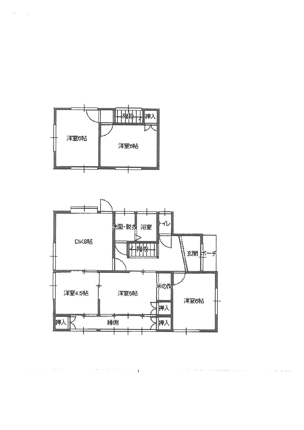 Floor plan. 8.8 million yen, 5DK, Land area 198.38 sq m , Building area 90.24 sq m