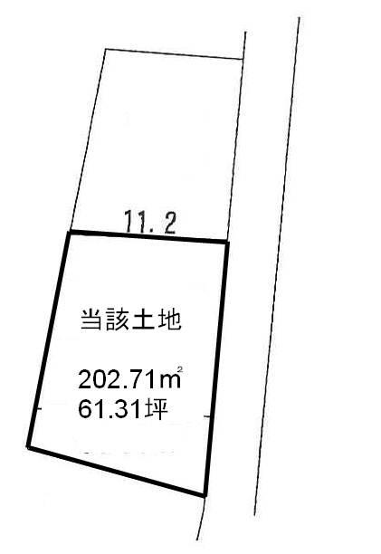 Compartment figure. Land price 13.4 million yen, Land area 202.71 sq m