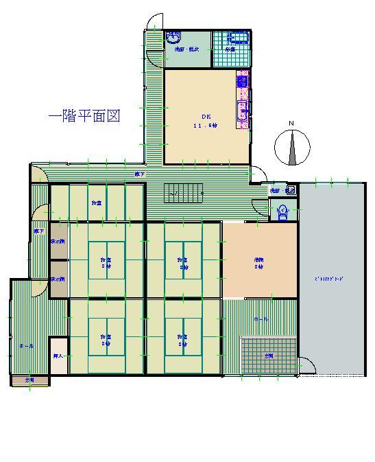 Floor plan. 4 million yen, 9DK, Land area 534.01 sq m , Building area 239.32 sq m