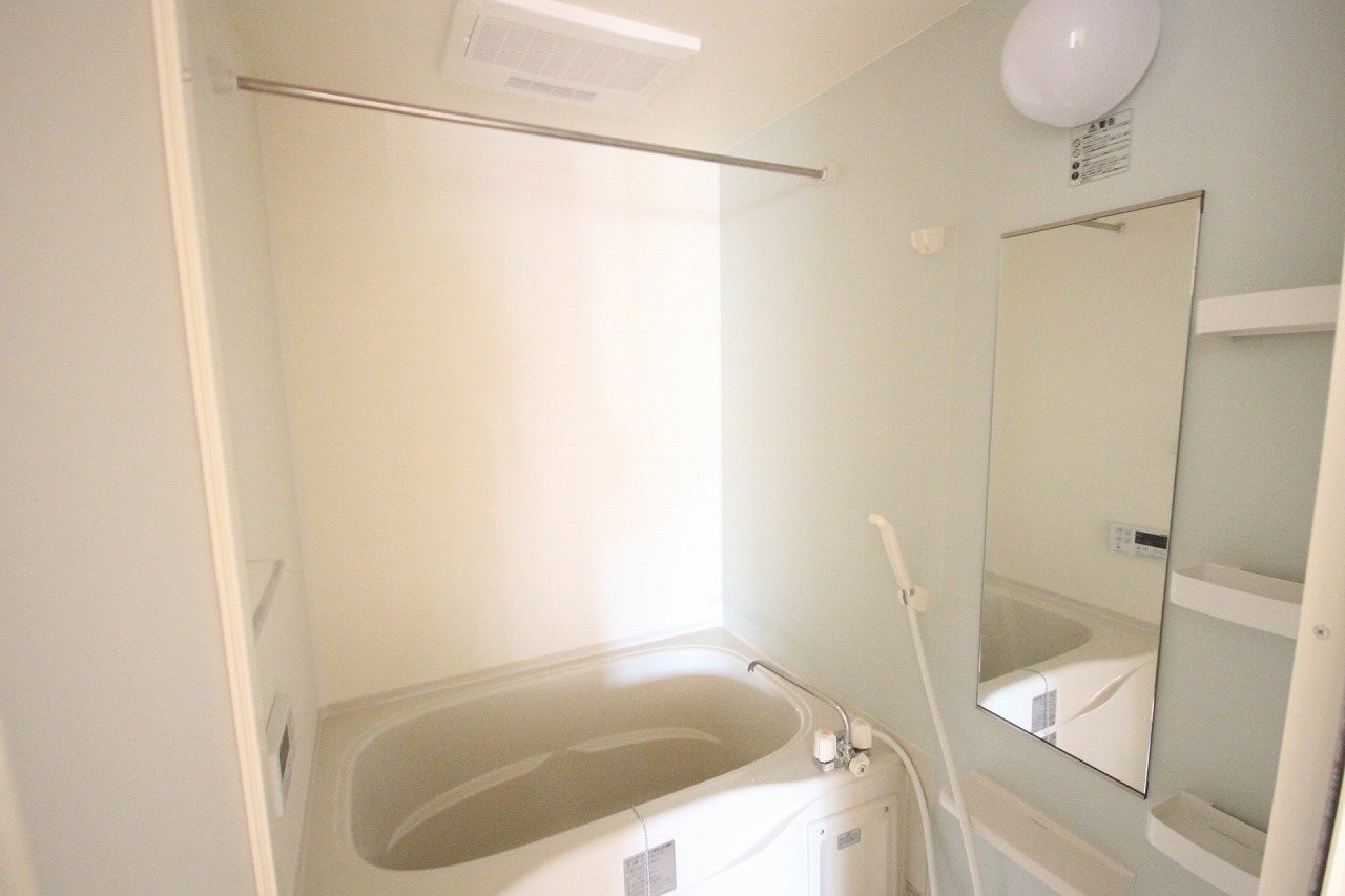 Bath. Bathroom dryer with ventilation fan