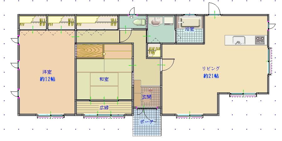 Floor plan. 19,800,000 yen, 2LDK, Land area 811 sq m , Building area 110.69 sq m