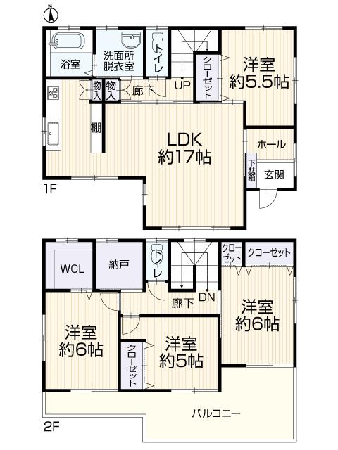 Floor plan. 23.8 million yen, 4LDK + S (storeroom), Land area 263.75 sq m , Building area 111.42 sq m