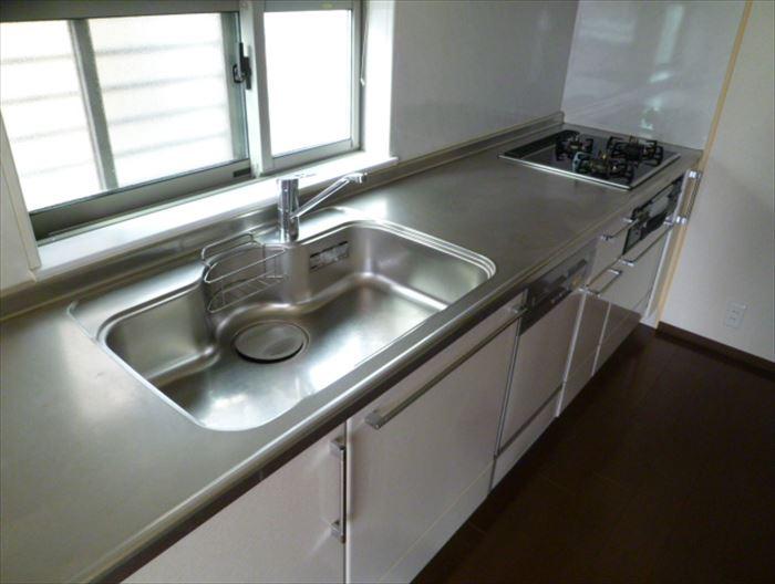 Kitchen. Wife also happy bright and spacious kitchen