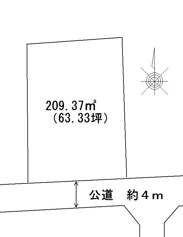 Compartment figure. Land price 13,930,000 yen, Land area 209.37 sq m