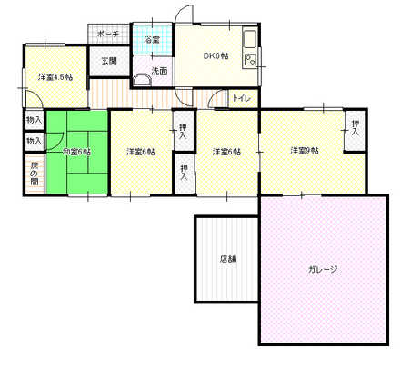 Floor plan. 12 million yen, 5DK, Land area 370.1 sq m , Building area 76.49 sq m
