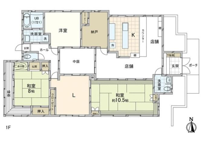 Floor plan. 45 million yen, 5LDK, Land area 400.51 sq m , Building area 163.49 sq m