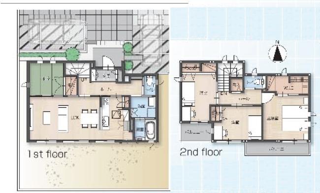 Floor plan. 35,440,000 yen, 4LDK + S (storeroom), Land area 165.75 sq m , Building area 105.83 sq m floor plan
