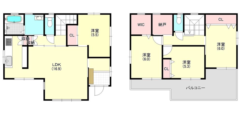 Floor plan. 23.8 million yen, 4LDK + 2S (storeroom), Land area 263.75 sq m , Building area 111.42 sq m