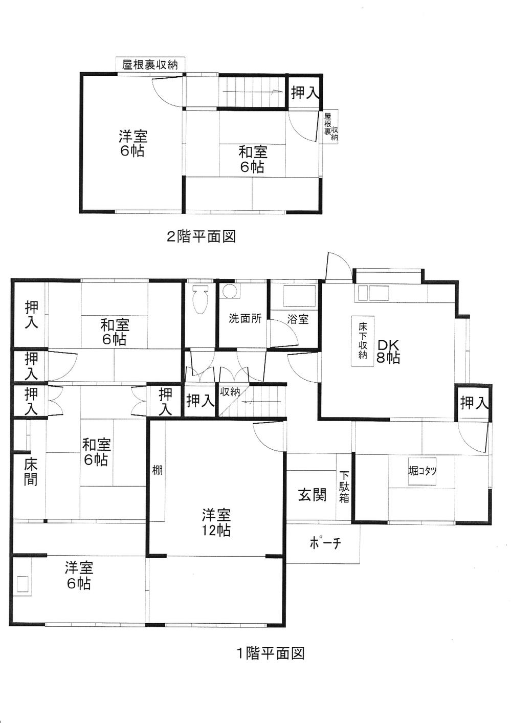 Floor plan. 14.8 million yen, 7DK, Land area 448.52 sq m , Building area 134.33 sq m 7DK