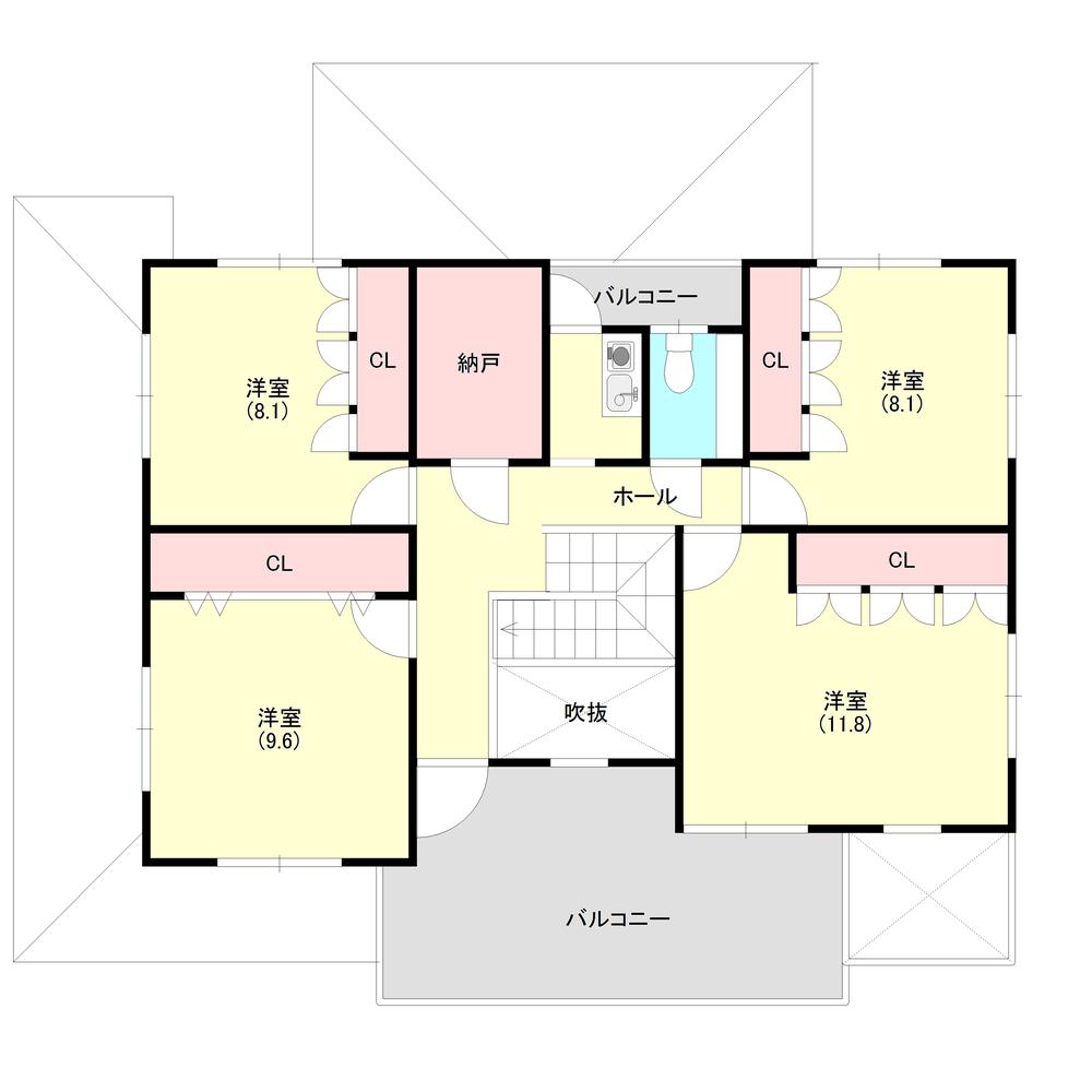 Floor plan. 45,800,000 yen, 7LDK + 2S (storeroom), Land area 397.62 sq m , Building area 244.4 sq m 2 floor Floor Plan