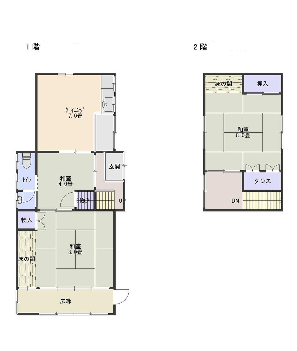 Floor plan. 22 million yen, 7DK, Land area 507.67 sq m , Is a floor plan of the building area 129.17 sq m outbuilding