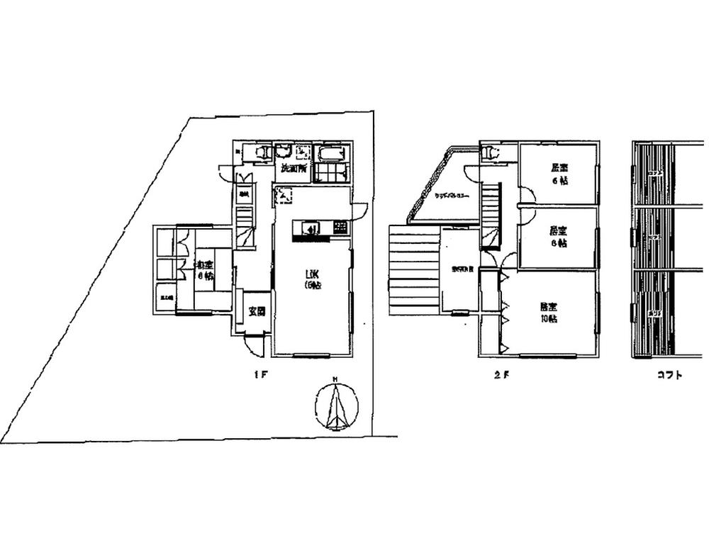 Floor plan. 19,800,000 yen, 4LDK + S (storeroom), Land area 178.94 sq m , Building area 117.58 sq m