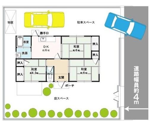Floor plan. 10 million yen, 3DK, Land area 241.01 sq m , Building area 58.31 sq m