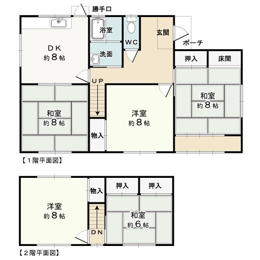Floor plan. 9.3 million yen, 5DK, Land area 375.44 sq m , Building area 117.55 sq m