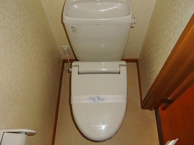 Toilet. For the photo of the same type of room, In fact the different.