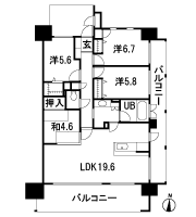 Floor: 4LDK + WIC, the occupied area: 92.47 sq m, Price: 34,400,000 yen ~ 35,600,000 yen