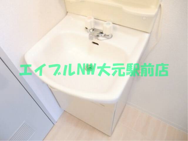 Washroom. Independent wash basin