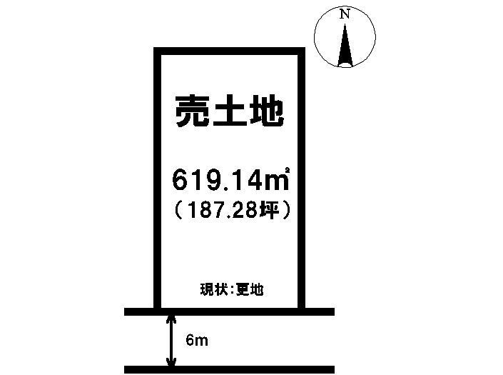 Compartment figure. Land price 67 million yen, Land area 619.14 sq m