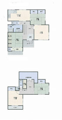 Floor plan. 12 million yen, 5DK, Land area 261.79 sq m , Building area 131.74 sq m