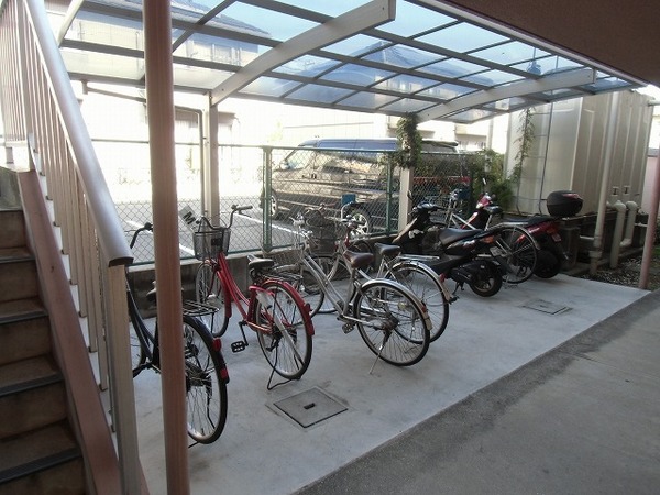 Other common areas. Bicycle parking lot is equipped with roof!