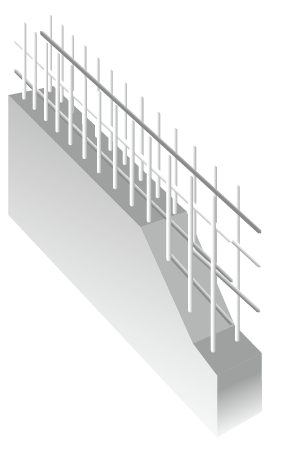 Building structure.  [Double reinforcement] In the process of assembling a rebar of the wall surface in a grid-like or box-like, The main structure is a double distribution muscle to partner the rebar to double, Construction of the double zigzag reinforcement to partner in a zigzag shape as a standard. (Conceptual diagram)