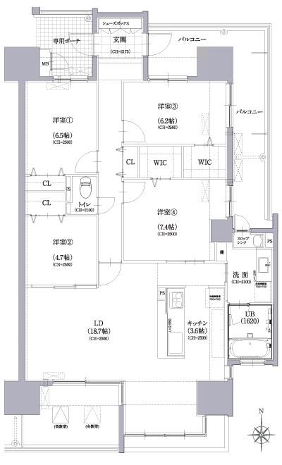 Floor: 4LDK, occupied area: 109.65 sq m, Price: 38,700,000 yen ~ 47,900,000 yen