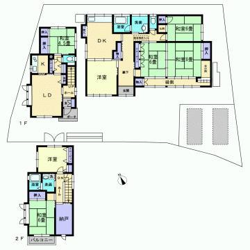 Floor plan. 43,500,000 yen, 4DK, Land area 357.01 sq m , It is a building area of ​​102.68 sq m outbuilding two-family house. 