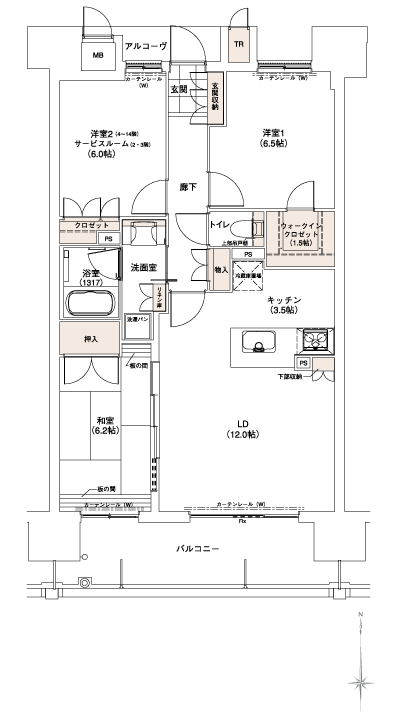 Floor: 3LDK + Wic (2 ・ 3 floor 2LDK + SR + Wic), occupied area: 75.79 sq m, Price: 28.8 million yen ~ 32,400,000 yen