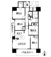 Floor: 4LDK + Wic, the occupied area: 87.46 sq m, Price: 32,900,000 yen ~ 40,300,000 yen