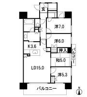 Floor: 4LDK + Wic + Sic, the area occupied: 96.5 sq m, Price: 39,300,000 yen ~ 46,100,000 yen