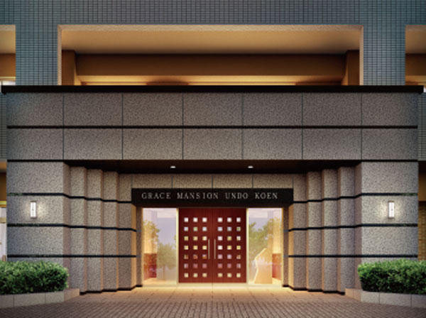 Shared facilities.  [Entrance Rendering] Luxuriously arranged was sublime entrance natural stone.