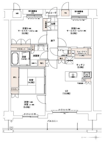 Floor: 4LDK + Wic (2 ~ 4 floor 2LDK + 2SR + Wic), occupied area: 81.27 sq m, Price: 30,400,000 yen ~ 30,700,000 yen