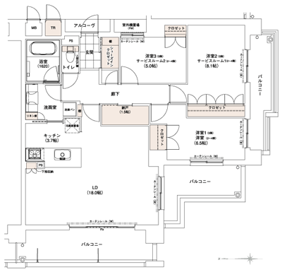 Floor: 3LDK + S + Sic (2 ~ 4 floor 1LDK + 2SR + S + Sic), the occupied area: 95.69 sq m, Price: 39,900,000 yen ~ 40,900,000 yen