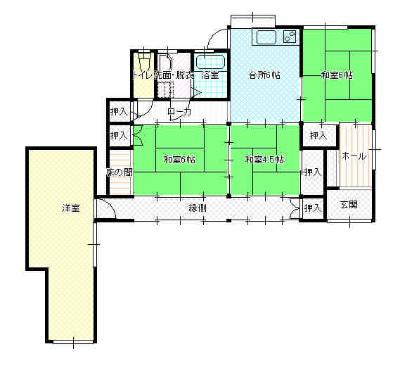 Floor plan. 11.5 million yen, 4DK, Land area 259.98 sq m , Building area 89.99 sq m