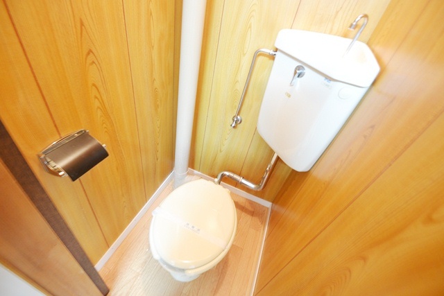 Toilet. Toilets are about narrow may be settled ~