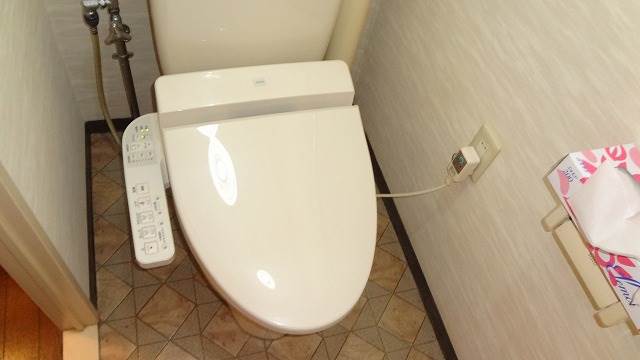 Toilet. Warm water washing toilet seat