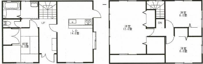 Floor plan. 19 million yen, 4LDK, Land area 184.3 sq m , Building area 132 sq m