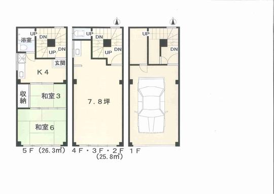 Floor plan. 21 million yen, 4LDK, Land area 33.11 sq m , Building area 152.65 sq m