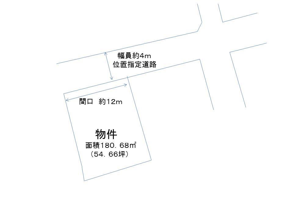 Compartment figure. Land price 9.8 million yen, Land area 180.68 sq m