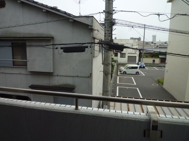 Balcony. Sunny veranda.