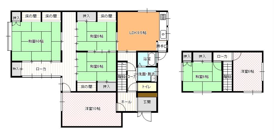Floor plan. 7 million yen, 6LDK, Land area 260 sq m , Building area 151.66 sq m