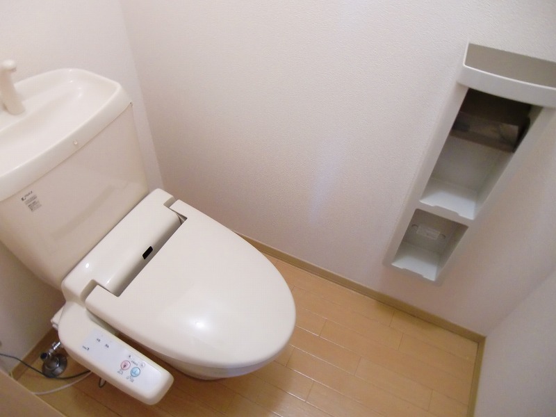 Toilet. For indoor photo of the same type.