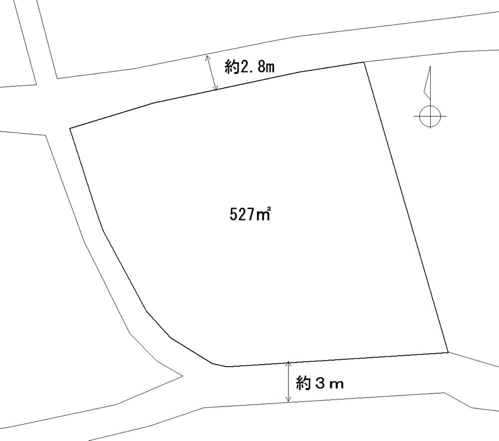 Compartment figure. Land price 12 million yen, Land area 527 sq m