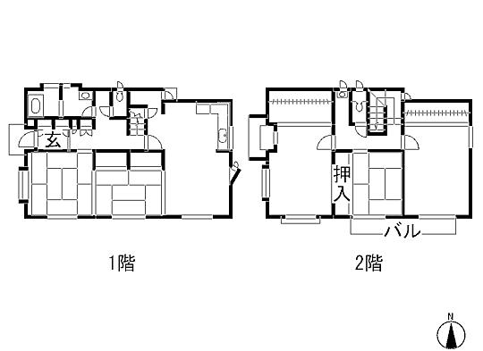 Floor plan. 22,900,000 yen, 5LDK, Land area 213.19 sq m , Building area 148.64 sq m