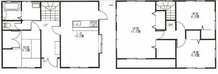 Floor plan. 20 million yen, 4LDK, Land area 184.3 sq m , Building area 39.93 sq m