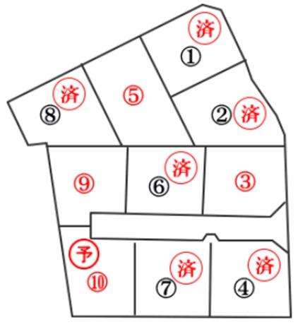 Compartment figure. Land price 9,125,000 yen, Land area 167.28 sq m